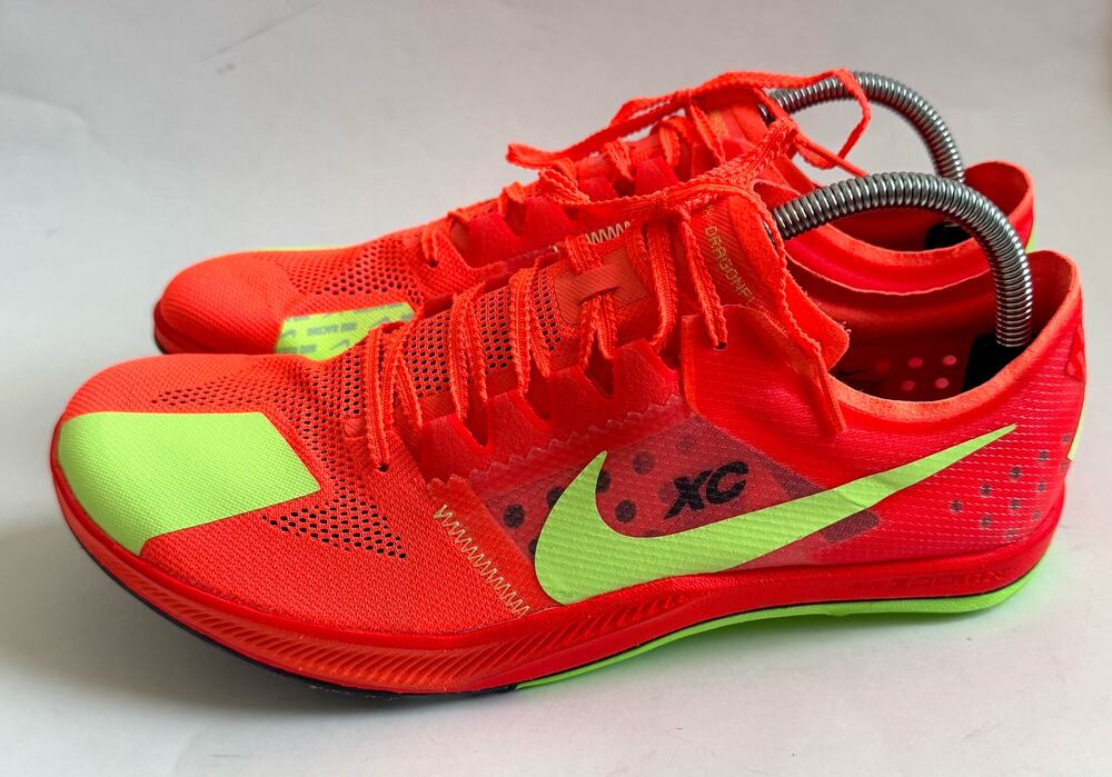 Nike Zoom Dragon Fly Cross Country XC Spikes Crimson Lime Size Men's 10.5